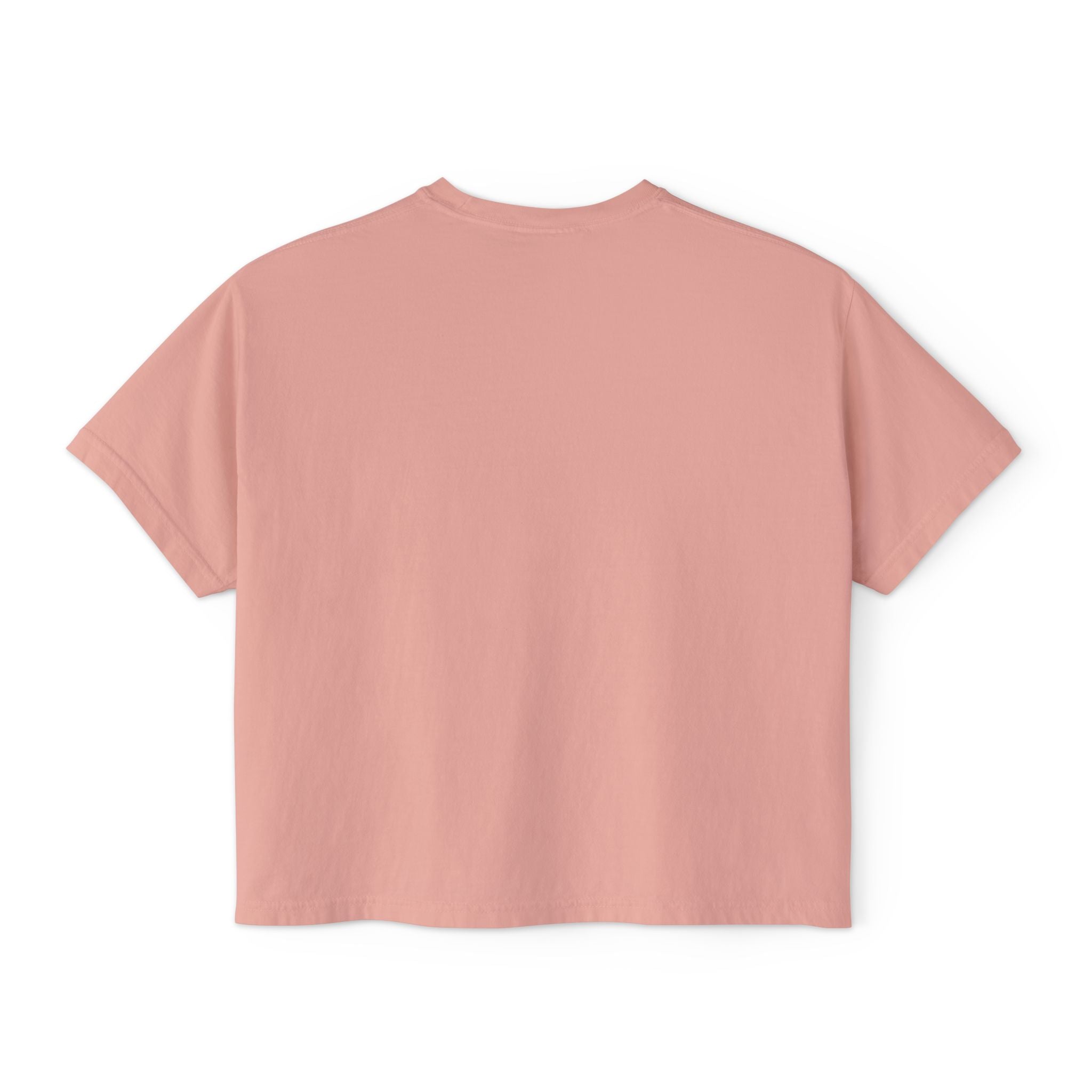 Women's Boxy Tee — 'He is Risen' Minimal Eclipse Graphic Crop Shirt