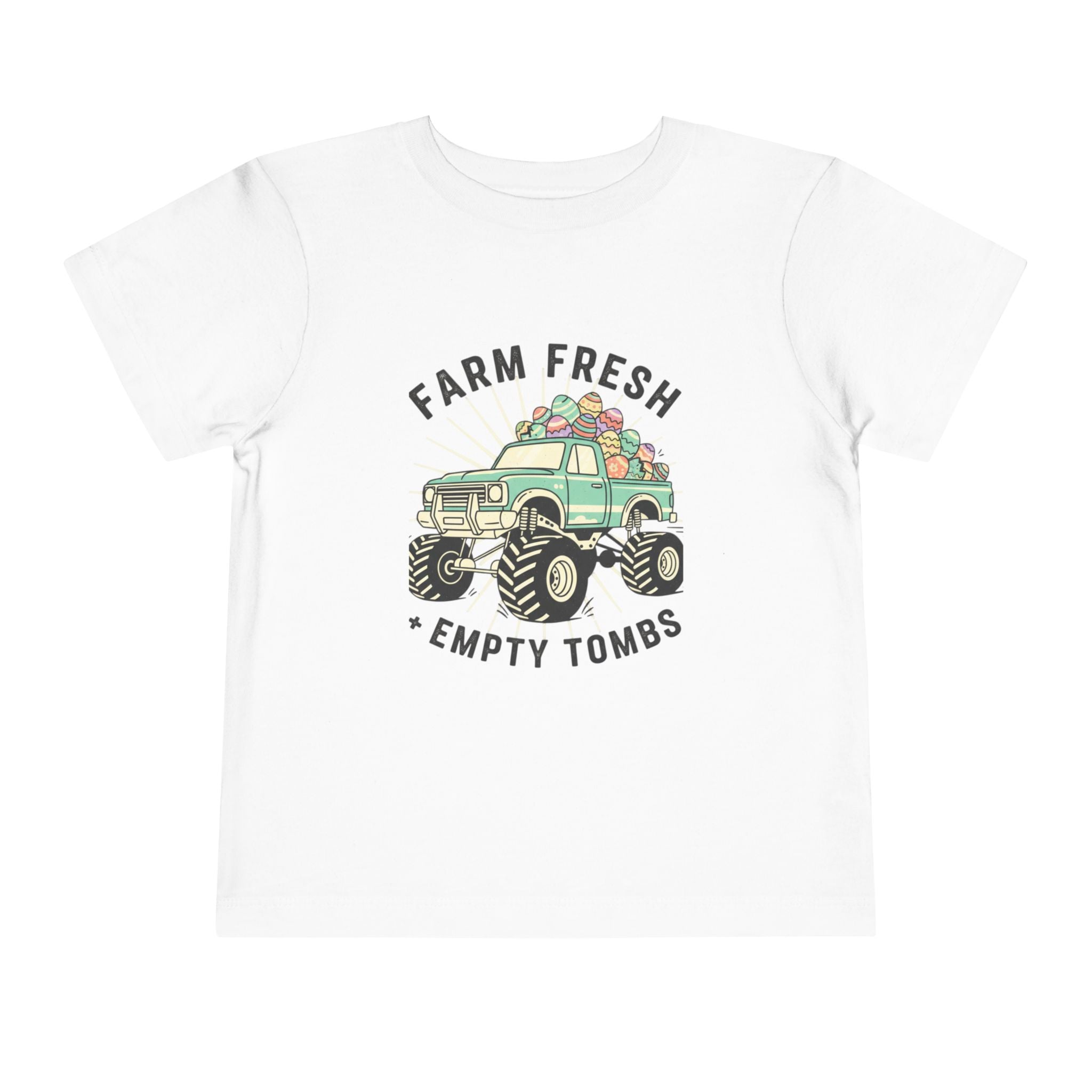 Toddler Tee — "Farm Fresh" Monster Truck Easter Egg Ride