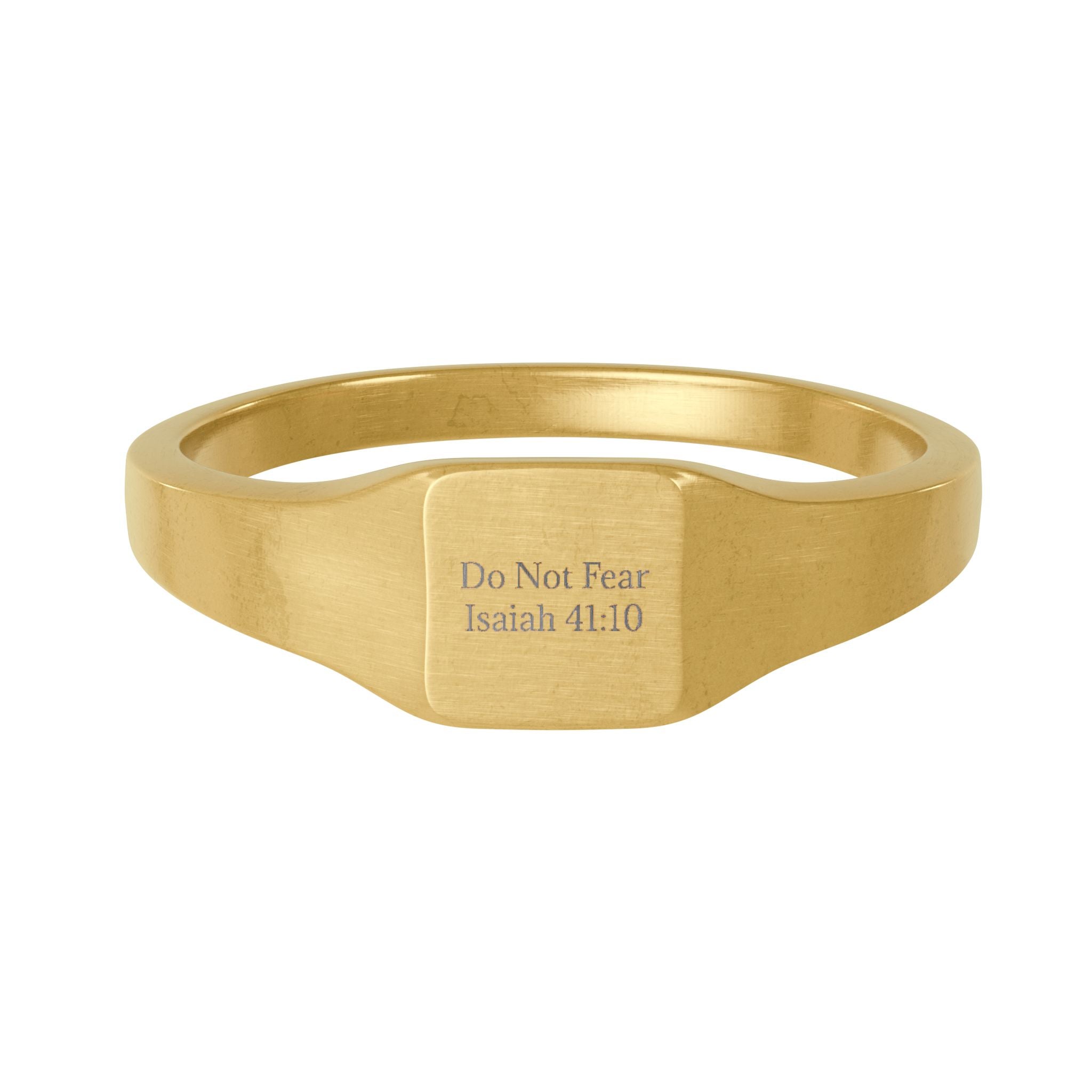 Personalized Engraved Square Ring
