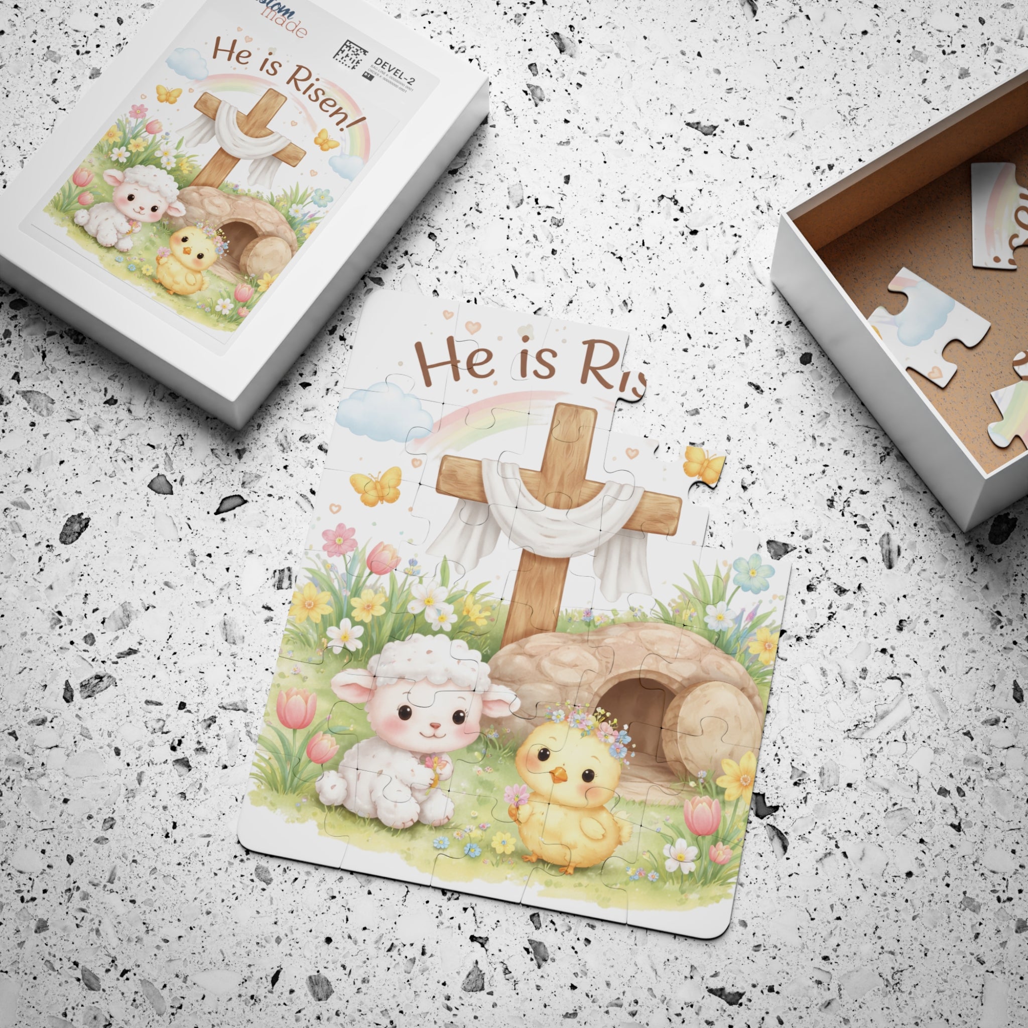 He Is Risen! Kids' Easter Puzzle — 30-Piece Christian Puzzle for Toddlers