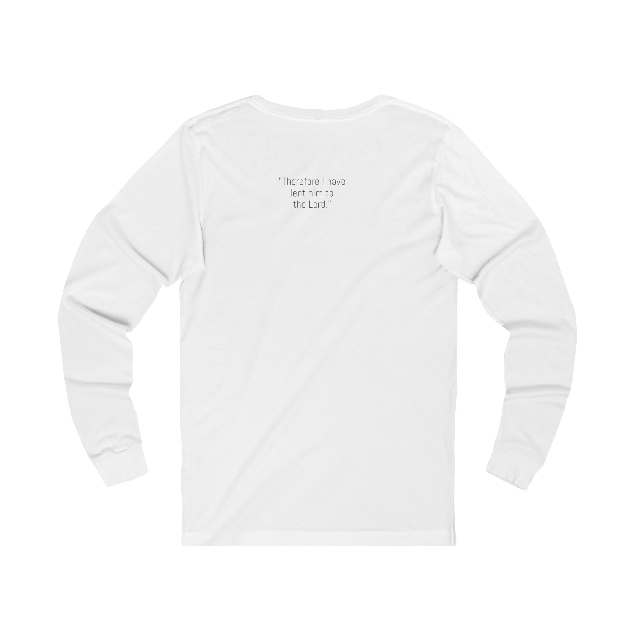 Long Sleeve Tee — "For This Child I Have Prayed" Faith Shirt