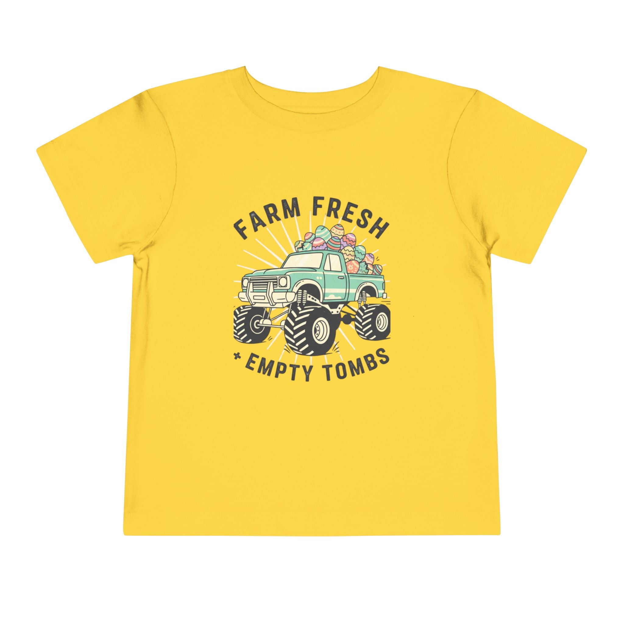 Toddler Tee — "Farm Fresh" Monster Truck Easter Egg Ride