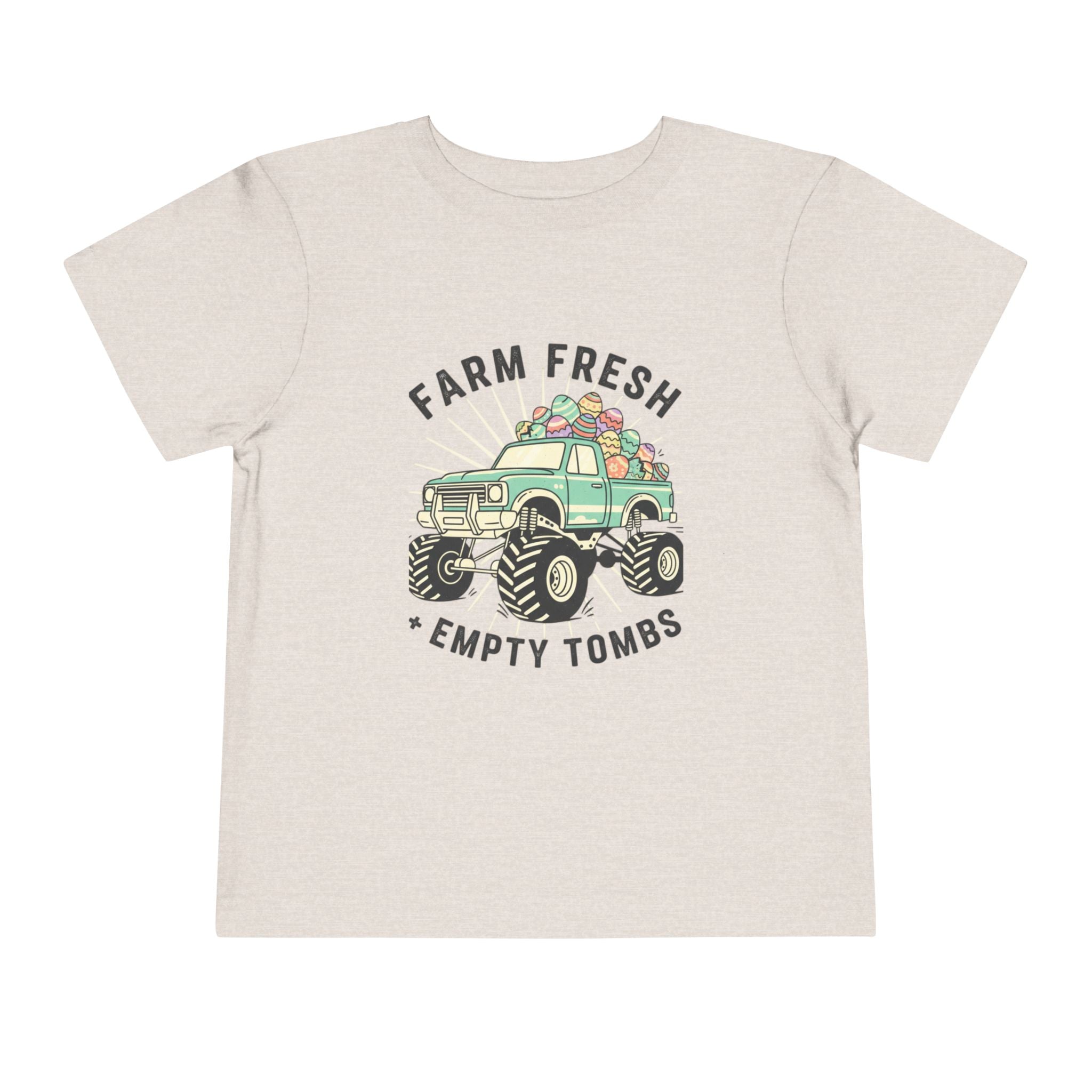 Toddler Tee — "Farm Fresh" Monster Truck Easter Egg Ride